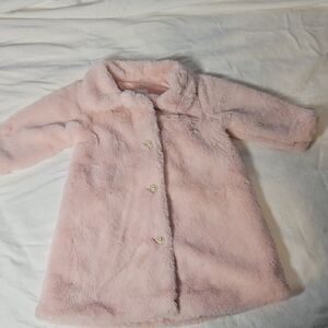 Cozy Pink Faux Fur Kids Coat